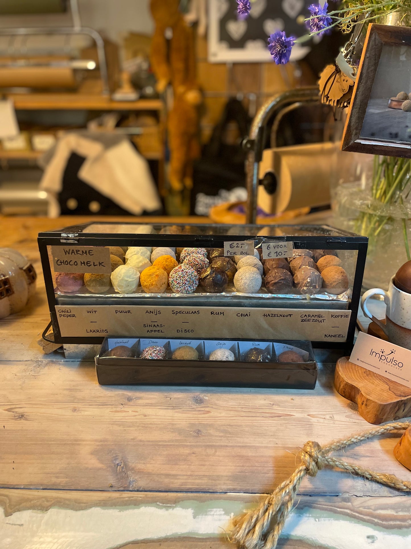 6 chocolademelk ballen