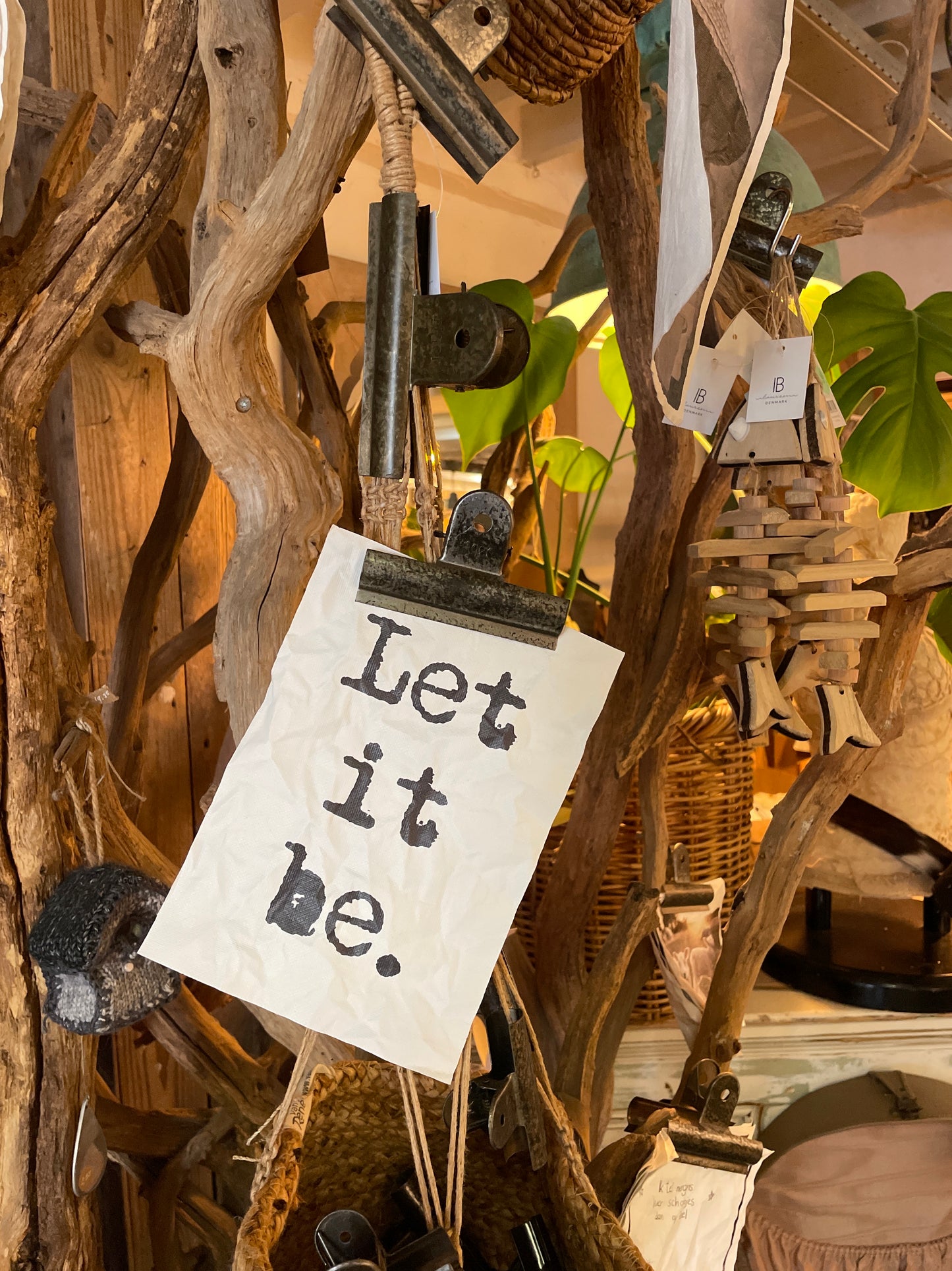 Canvas kaart ‘Let it be.’