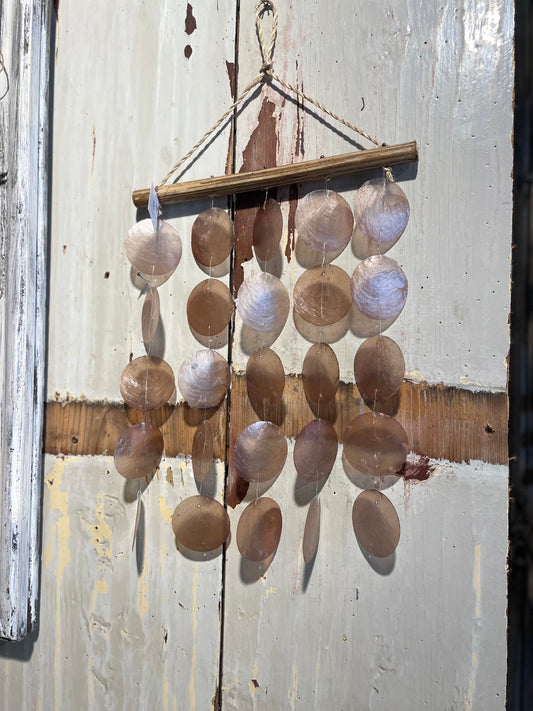 Doorzichtige schelpenhanger